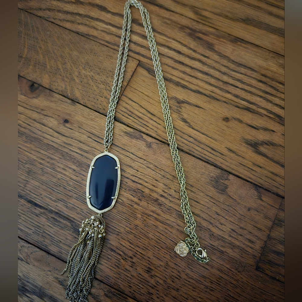 Kendra Scott Rayne Navy Necklace